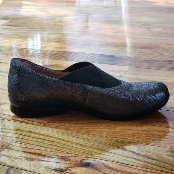DANSKO Ann Pewter Metallic Round Toe Slip On Comfort Shoe - Picture 6 of 7